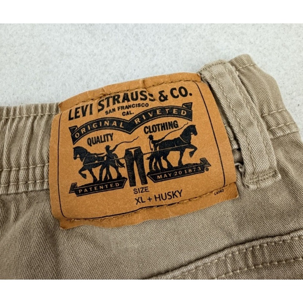Levis Joggers Boys XL Husky Beige Elastic Waist‎ Casual Outdoors - Picture 6 of 8